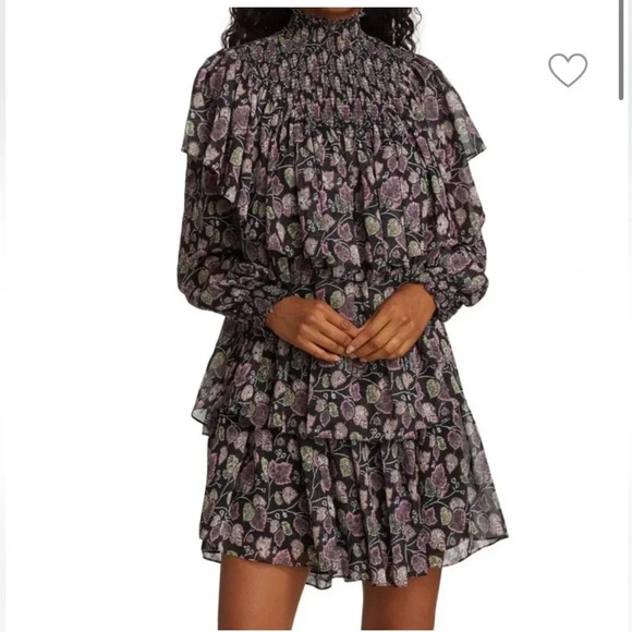 NWT Cinq a sept drew georgette dress sz 8 - Picture 1 of 15